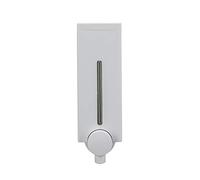 Croydex Slim Line White Wall Mounted Soap Dispenser - Easy to Refill with Simple Screw to Wall Design with All Fixings Included (450ml Capacity)