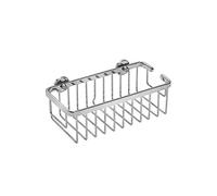 Croydex Slimline Aluminium Cosmetic Bathroom Storage Basket Shower Caddy, Lifetime Rust Free Guarantee ,Silver