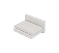 Croydex Soap Dish White Pine and Ceramic "Adelite" One Size 13x11x7cm