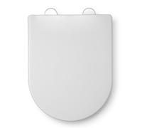 Croydex Soft Close Toilet Seat D-Shape Quick Release Stick 'n' Lock - Telese