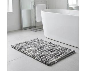 Croydex Soft Grey Bath Mat 80 X 50Cm