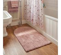 Croydex Soft Pink Arched Bath Mat 72 X 45Cm