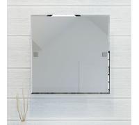 Croydex Square Bathroom Mirror Tilting with Flexi-Fix Chrome 38cm - Chester