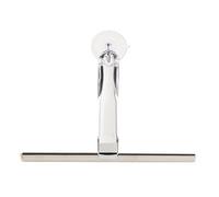 Croydex All Purpose Silicon Squeegee for Window, Glass, Shower Door, Car Windshield, Mirror, Includes Suction Hook, 256 mm rubber blade, Transparent Handle.