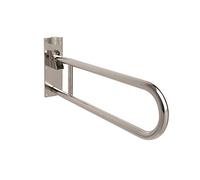 Croydex Stainless Steel Foldaway Hand Rail, White, 300 x 100 x 850 mm