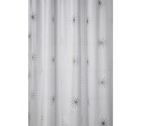 Croydex Stellar Water-Resistant Textile Shower Curtain, 1800 x 1800mm