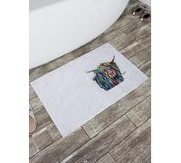 Croydex Art by Steven Brown Angus McCoo Bath Rug, Non-Slip Backing, Applique