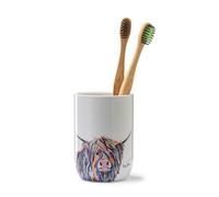Croydex Steven Brown Ceramic Bathroom Tumbler - Angus Mccoo