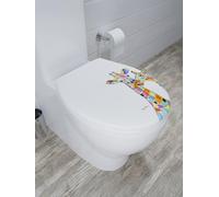Croydex Steven Brown Toilet Seat Print