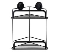 Croydex Stick-n-Lock 2 Tier Corner Basket