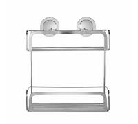 Croydex Stick 'n' Lock 2 Tier Shower Caddy - Chrome
