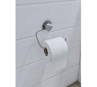 Croydex Stick 'n' Lock Chrome Self Adhesive Toilet Roll Holder