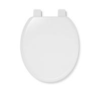 Croydex Stick N Lock Abberton White Standard Close Toilet Seat