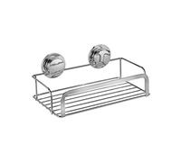 Stick N Lock 2 Adhesive Cosmetic Shower Basket Caddy, 5 Year Rust Free Guarantee, Silver