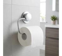 Croydex Stick 'n' Lock™ Toilet Roll Holder - Chrome