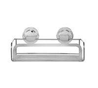 Stick N Lock 2 Adhesive Cosmetic Shower Basket Caddy, 5 Year Rust Free Guarantee, Silver