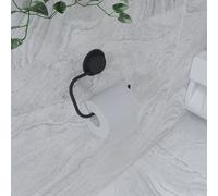 Croydex Stick 'n' Lock Toilet Roll Holder - Black