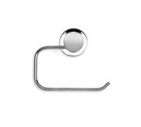 Croydex Stick'n'lock Plus Gloss Chrome Effect Wall-Mounted Toilet Roll Holder (H)110mm (W)250mm