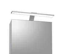 Croydex Stick On LED Bathroom Mirror Light 40cm - Cabinet or Wall Mounted Bathroom Lamp with Dimmable Brightness, Change Colour Temperature and Built-in Timer, Rechargeable Wall Light