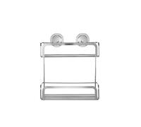 Croydex Stick'n'lock Chrome Effect Steel Shower Caddy (W)25Cm
