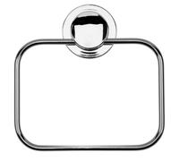 Croydex Stick'n'lock Plus Chrome Effect Mild Steel Wall-Mounted Towel Ring (W)25Cm