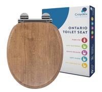 Ontario Flexi-Fix Soft Close Wooden Toilet Seat - Flexi-Fix Adjustable