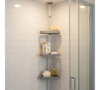 Croydex Triple Corner Storage Basket Tension Rod