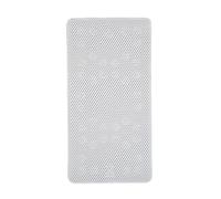 Croydex Teviot Bath Mat Non Slip Anti Mould - White PVC Medium Mat with Cushioned Vinyl Air Cell Technology, Hygiene 'n' Clean Treatment, Pressure Relief Design, Secure Grip Suction Cups (70 x 35cm)