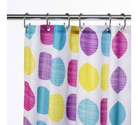 Croydex Textured Dots Shower Curtain 180X180Cm
