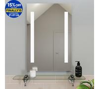 Croydex Thornton LED Illuminated Bathroom Mirror 400x600mm Battery Powered