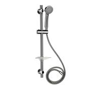 Croydex Three Function Shower Set with 1.5mtr Reinforced PVC Hose - Chrome