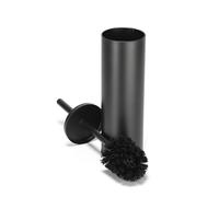 Croydex Toilet Brush & Holder - Matte Black