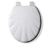 Croydex Toilet Seat Glossy Shell Design Antibacterial Stick 'n' Lock Hinges