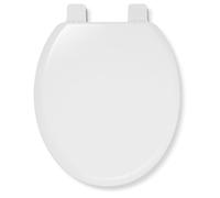 Croydex Toilet Seat Oval Anti Bacterial No Tools Easy To Fit Stick n Lock Hinges