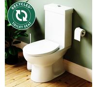 Croydex Recycled Toilet Seat Coniston Oval - White