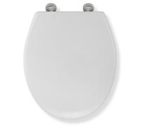 Croydex Toilet Seat Soft Close Oval Quick Release White Anti Bacterial No Tools