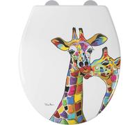 Croydex Toilet Seat Soft Close Steven Brown Colourful Highland Cow Angus McCoo