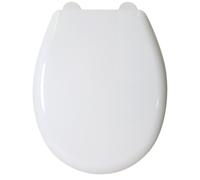 Croydex Toilet Seat White Oval Adjustable Hinges Anti Bacterial No Tools