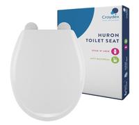 Croydex Sit Tight Huron Toilet Seat, White, 45 x 36 x 5 cm