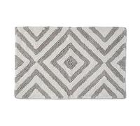 Croydex Tribal Stone Bath Rug, Slip-Resistant Backing, 100% Cotton, L800 x W500mm