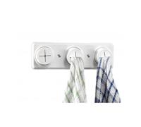 Croydex Triple Cloth Holders - White