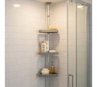 Croydex Triple Corner Storage Basket Shower Caddy Tension Pole