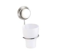 Croydex Twist 'N' Lock Plus Suction or Screw Fix Tumbler and Holder