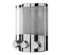 Croydex Trio Euro Chrome Triple Wall Hung Soap Dispenser - PA661041