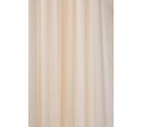 Croydex Water-Resistant Machine Washable Cling-Resistant Plain Ivory Textile Shower Curtain, 1800 x 1800mm