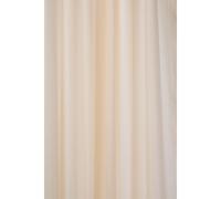 Croydex Water-Resistant Machine Washable Cling-Resistant Plain Ivory Textile Shower Curtain, 1800 x 1800mm