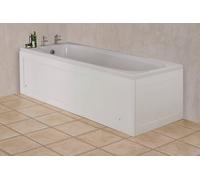 Croydex WB995122 Unfold-n-Fit Height Adjustable 50-53 cm Bath Panel, 169cm, Gloss White