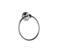 Croydex Westminster Chrome Towel Ring | Wall Mounted | Traditional Design | Durable Zinc Alloy Construction | Bathroom Storage Solution