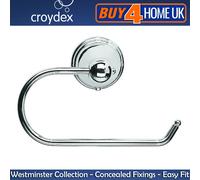 Croydex Westminster Chrome Wall Mounted Bathroom Accessories - Concealed Fixings
