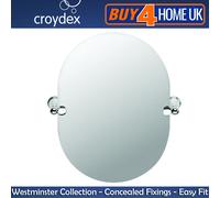 Croydex Westminster Chrome Wall Mounted Bathroom Accessories - Concealed Fixings